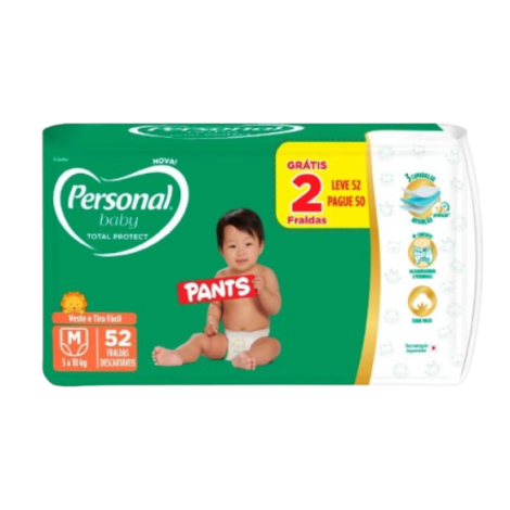 FRALDA PERSONAL BABY M PROTECT PANTS MEGA