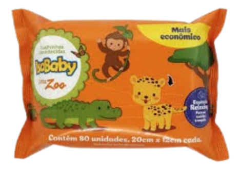 TOALHA UMEDECIDA ISABABY   ZOO 80UN R815