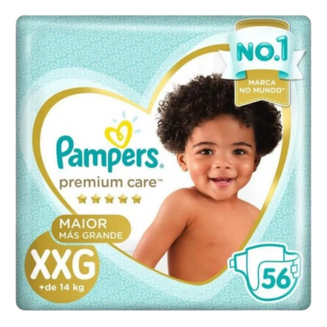 FRALDA PREMIUM CARE JUMBO XXG  56UN