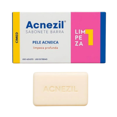 Sabonete Barra Limpeza Profunda Pele Acneica Acnezil Caixa 70g