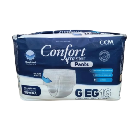 FRALDA CONFORT MASTER G/XG  16UN ADULTO PANTS JUMBO