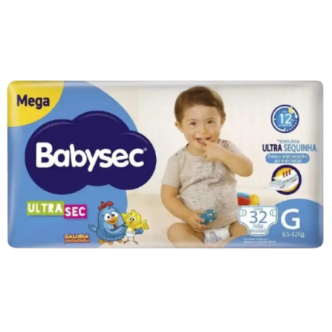 FRALDA BABYSEC GALINHA PINT. G 32UN