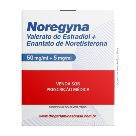 NOREGYNA 50MG + 5MG SOLUCÃO INJETAVEL 1 AMPOLA 1ML + SERINGA