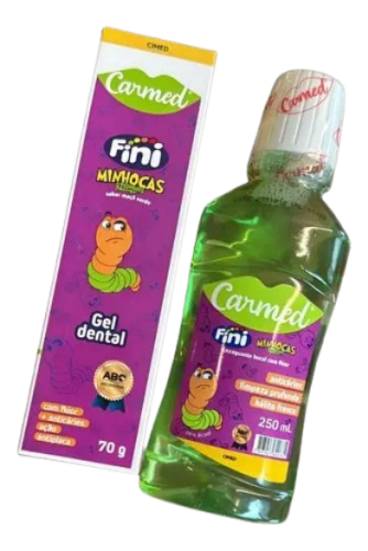ENXAGUANTE BUCAL CARMED 250ML  FINI MINHOCAS