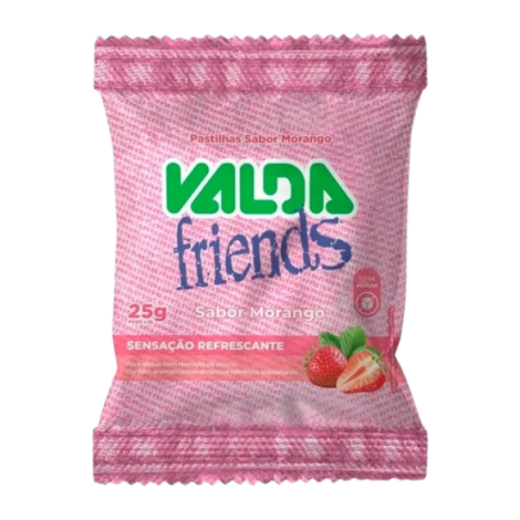 Pastilha Valda Friends Morango 25g