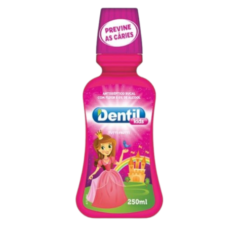 DENTIL KIDS LIQUIDO ENXAGUANTE BUCAL ZERO ALCOOL PRINCESAS 250 ML x 1