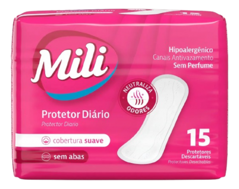 ABSORVENTE MILI PROTETOR DIARIO  C/ 15UN