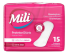 ABSORVENTE MILI PROTETOR DIARIO  C/ 15UN